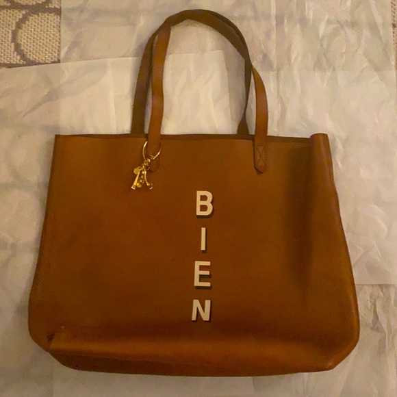 Madewell leather tote  17x12x 5 - Picture 1 of 2
